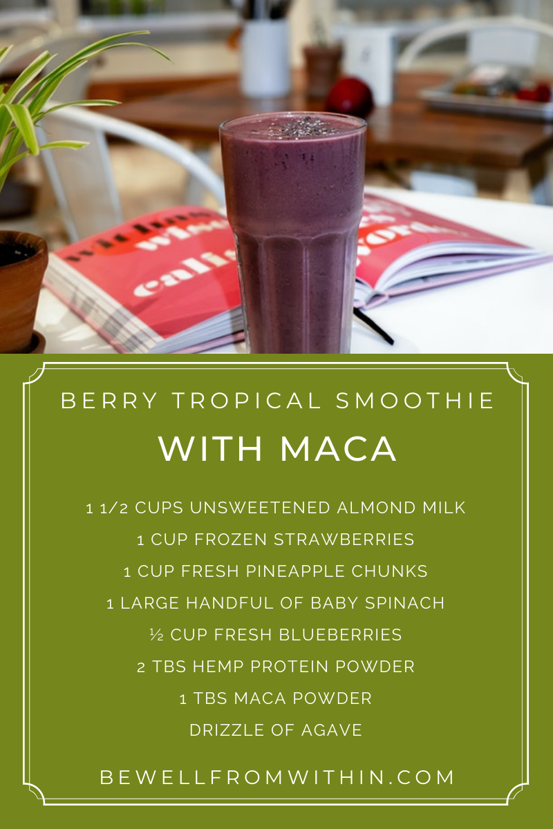 Berry Tropical Smoothie with Maca